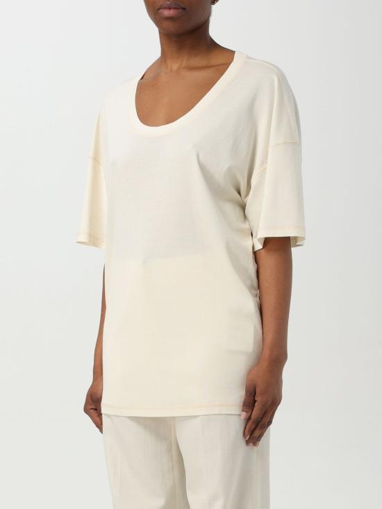 25FW 르메르 반팔 티셔츠 TO1146LJ1016 WH048 Cream - LEMAIRE