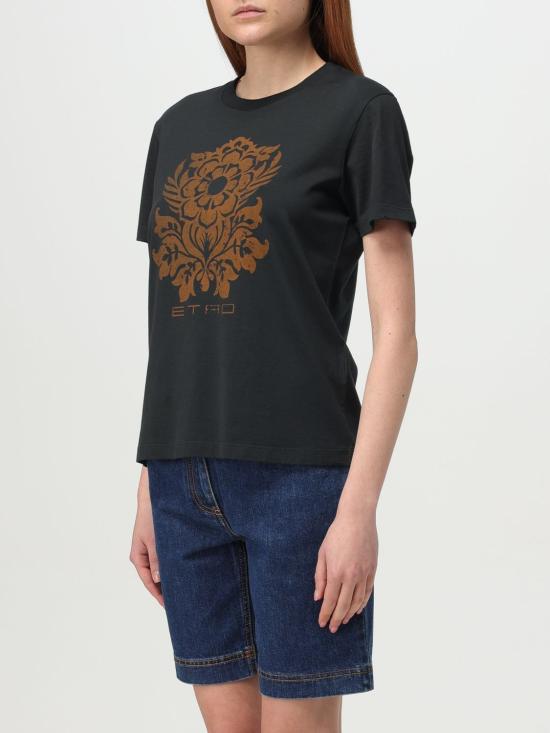 25SS 에트로 반팔 티셔츠 WRMA0006AK902 N0000 Black - ETRO