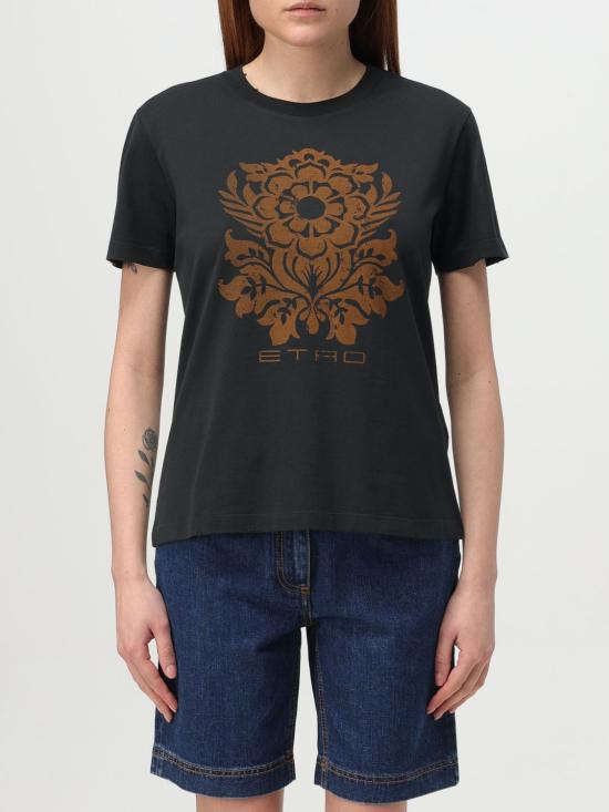 25SS 에트로 반팔 티셔츠 WRMA0006AK902 N0000 Black