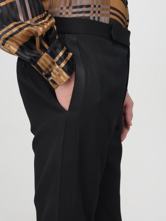 25FW 생로랑 스트레이트 팬츠 607849Y512W 1000 Black - SAINT LAURENT