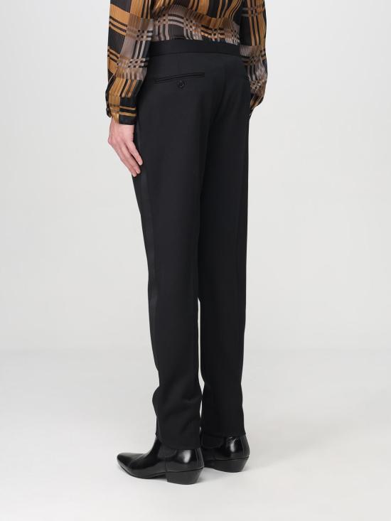 25FW 생로랑 스트레이트 팬츠 607849Y512W 1000 Black - SAINT LAURENT