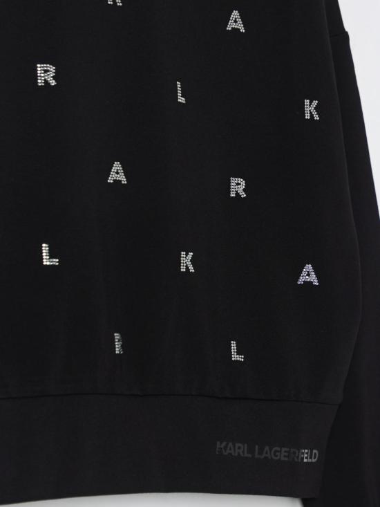 25SS [키즈] 칼라거펠트 풀오버 Z30469 09B Black - KARL LAGERFELD