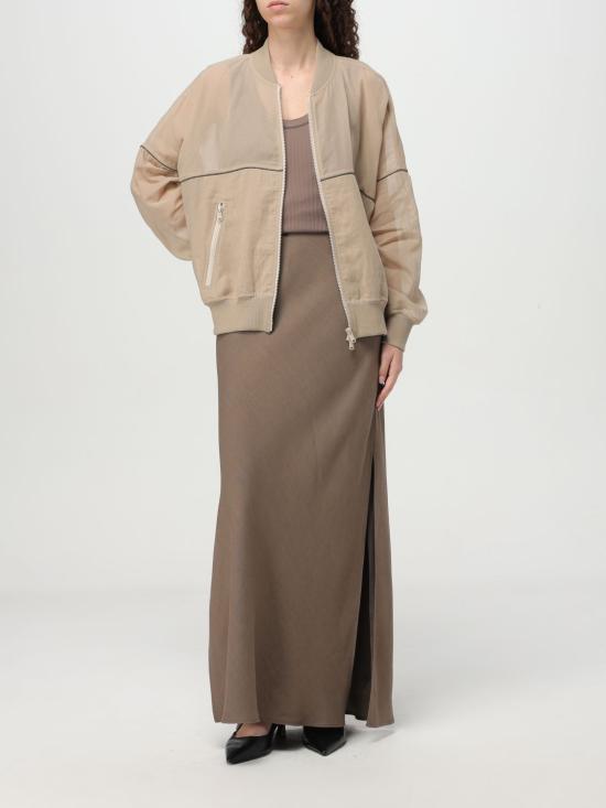 25SS 브루넬로 쿠치넬리 롱 스커트 MH126G3396 C2925 Brown - BRUNELLO CUCINELLI