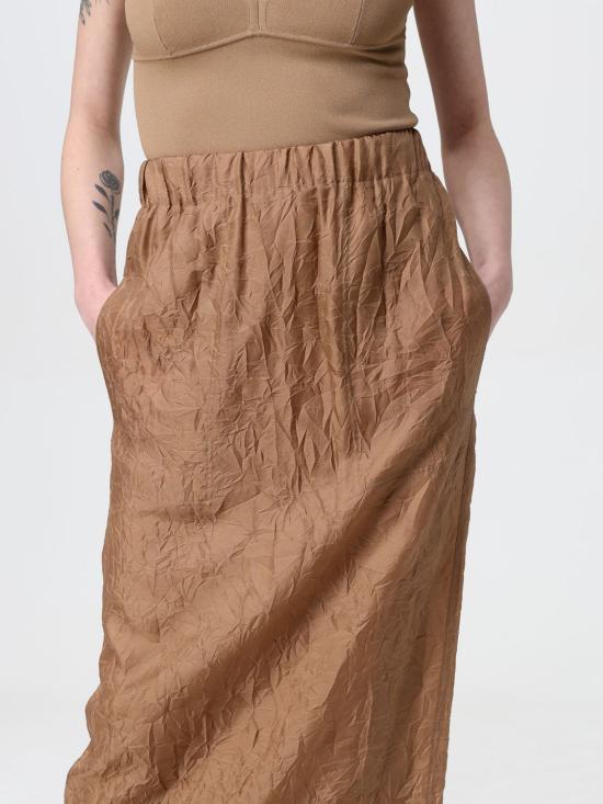 25FW 막스마라 롱 스커트 2511101293600 002 Brown - MAX MARA