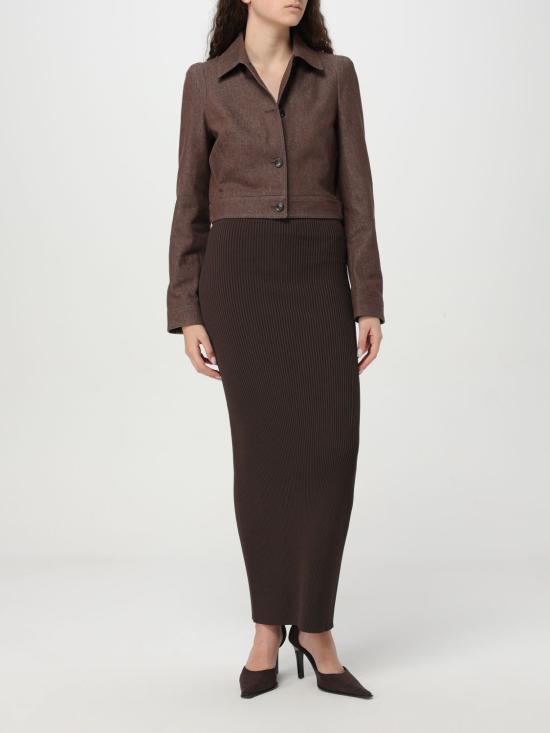 25FW 막스마라 롱 스커트 2511301053600 010 Brown - MAX MARA