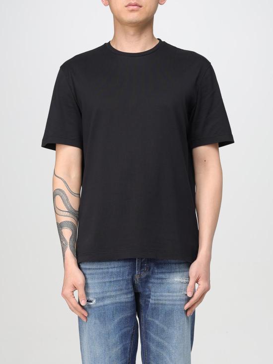 25FW 로베르토 콜리나 반팔 티셔츠 RB51021 09 Black