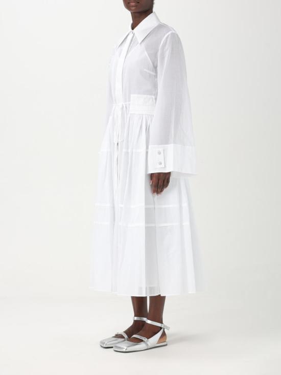 25SS 질샌더 롱 원피스 J02CT0440J45014 100 White - JIL SANDER