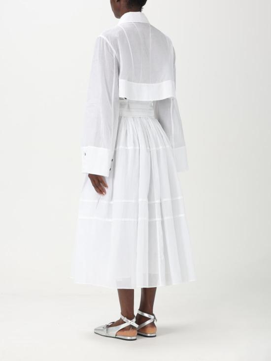 25SS 질샌더 롱 원피스 J02CT0440J45014 100 White - JIL SANDER