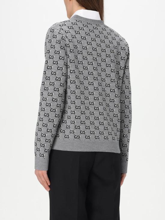 25SS 구찌 가디건 798137XKD8R 1136 Grey - GUCCI