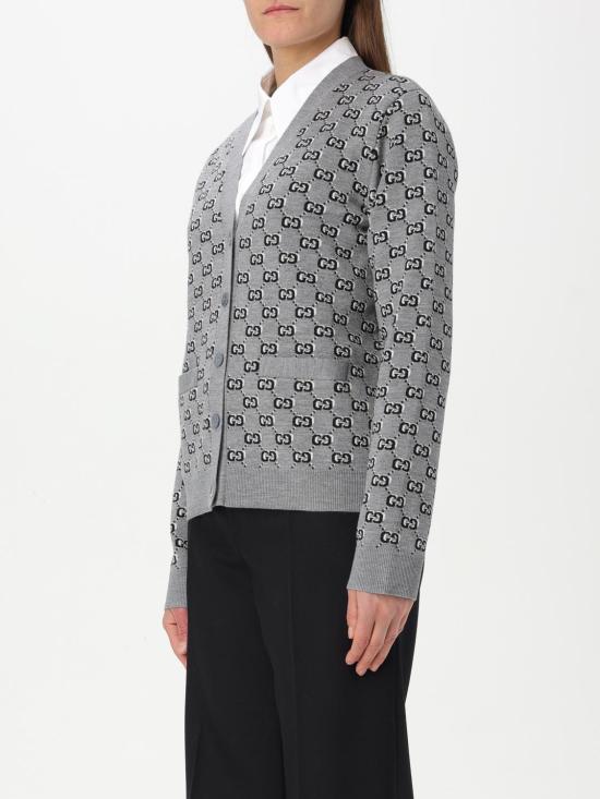 25SS 구찌 가디건 798137XKD8R 1136 Grey - GUCCI