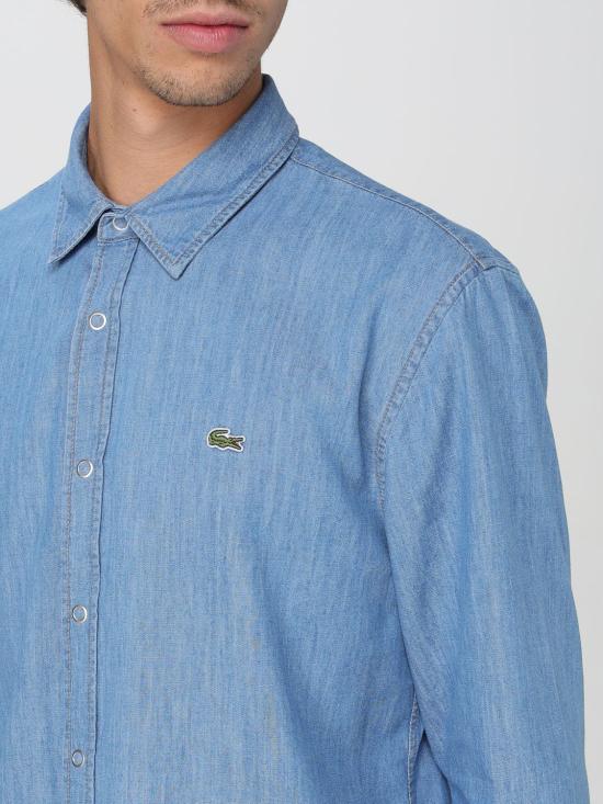 25SS 라코스테 긴팔 셔츠 CH9084 MKU Gnawed Blue - LACOSTE