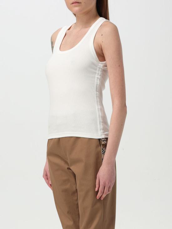 25SS 버버리 민소매 티셔츠 8109197 White - BURBERRY