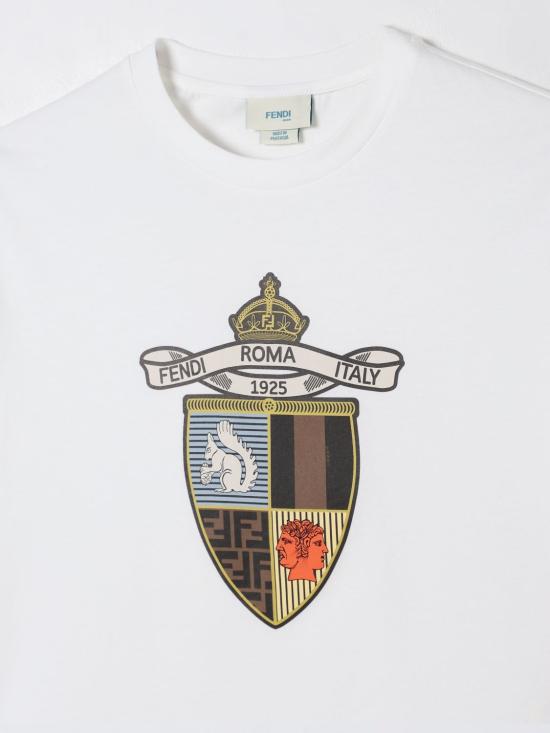 25SS [키즈] 펜디 티셔츠 JMI4817AJ F0TU9 White - FENDI