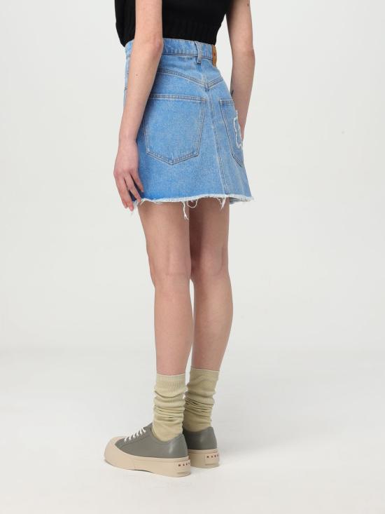25FW 마르니 데님 스커트 GOJD0457Q2USCX34 PCB44 Blue - MARNI