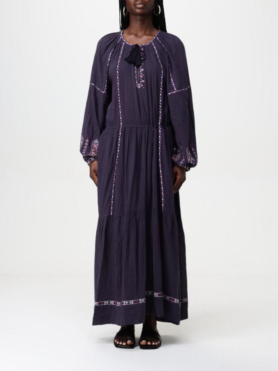 25SS 이자벨마랑에뚜왈 롱 원피스 RO0673FAC1J11E FNLI Black