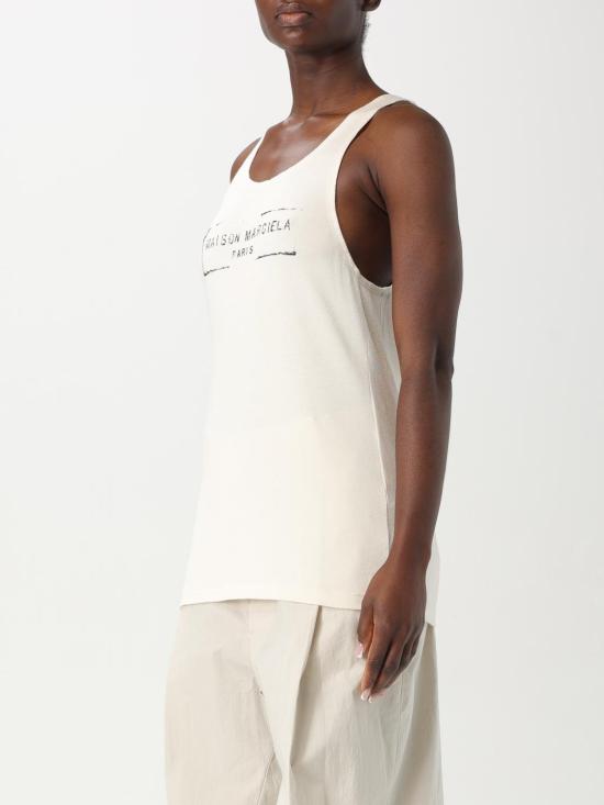 25FW 마르지엘라 민소매 티셔츠 S51NL0048S24522 103 Beige - MAISON MARGIELA