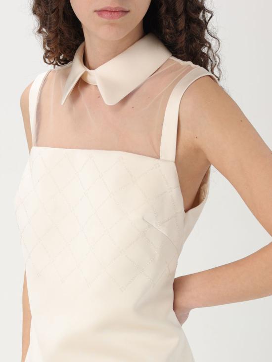 25FW 엘리자베타프랜치 미디 원피스 AB796 193 Butter - ELISABETTA FRANCHI