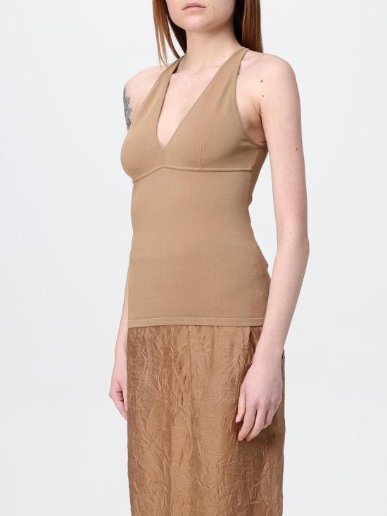 25FW 막스마라 민소매 티셔츠 2511361313600 009 Brown - MAX MARA