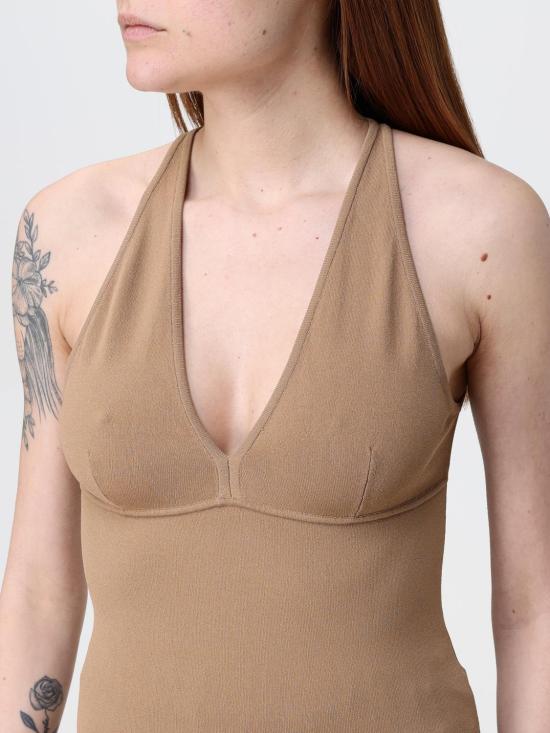 25FW 막스마라 민소매 티셔츠 2511361313600 009 Brown - MAX MARA