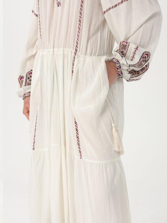 25SS 이자벨마랑에뚜왈 롱 원피스 RO0673FAC1J11E ECOE White - ISABEL MARANT ETOILE