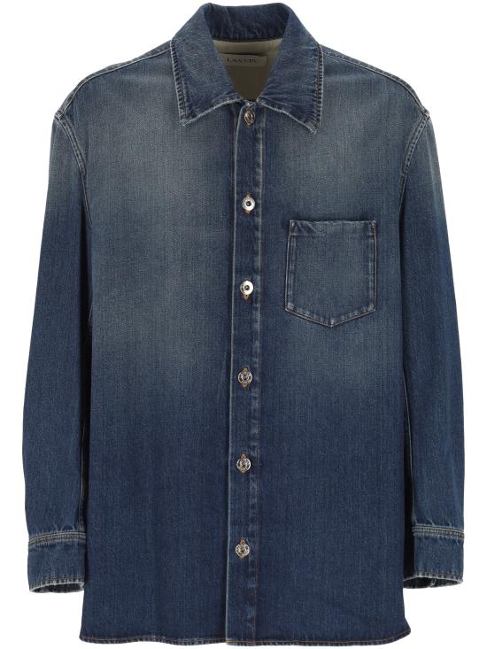 25SS 랑방 데님 셔츠 RMSI0126 D086P2523 MEDIUM BLUE