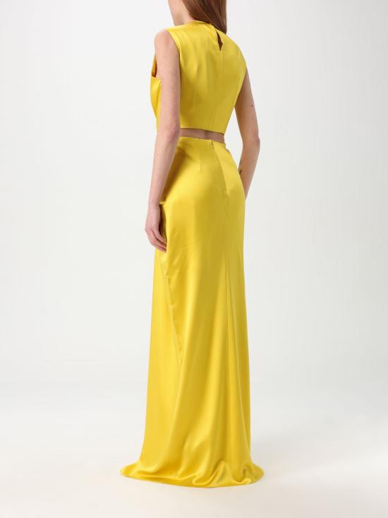25FW 막스마라 롱 원피스 2511221024600 010 Yellow - MAX MARA