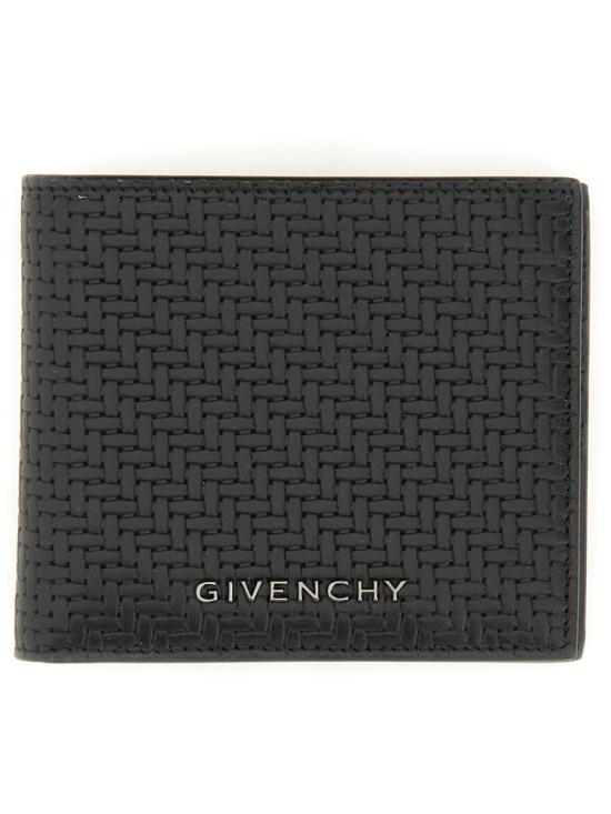 25SS 지방시 우븐 레더 반지갑 BK608NK1MM001 BLACK DOM