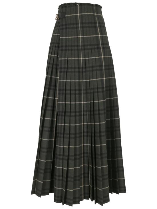 25SS 버버리 롱 스커트 8099693 X MARSH IP CHECK