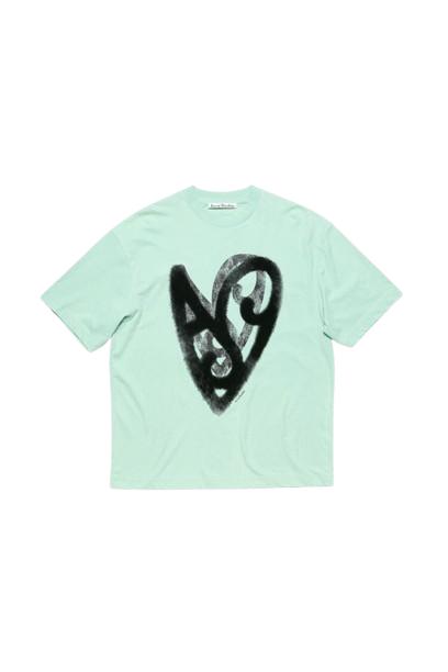 25SS 아크네 스튜디오 반팔 티셔츠 CL0344 183 Optic white