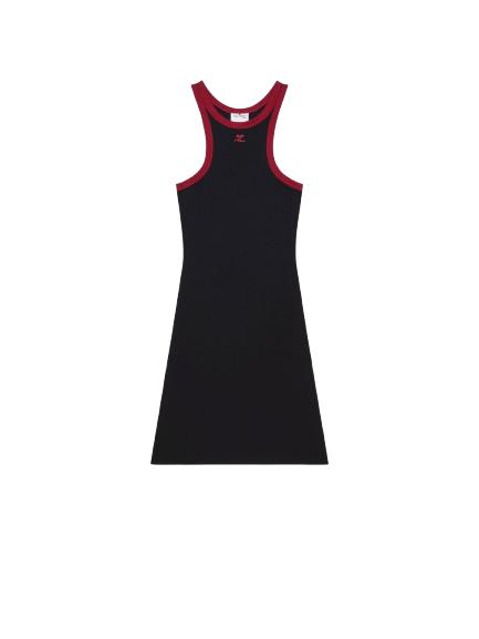 25SS 쿠레쥬 숏 원피스 125JRO577JS0203 B087 Black ruby