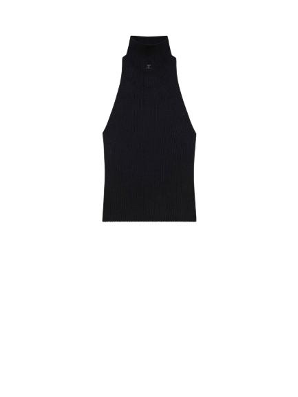 25SS 쿠레쥬 민소매 티셔츠 125MTO384FI0049 9999 Black