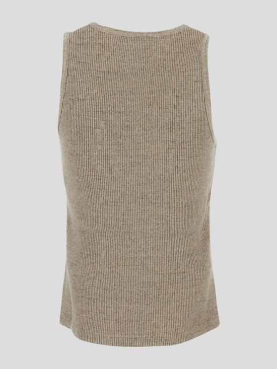 25SS 보테가베네타 민소매 티셔츠 789616 V4N402613 Beige - BOTTEGA VENETA