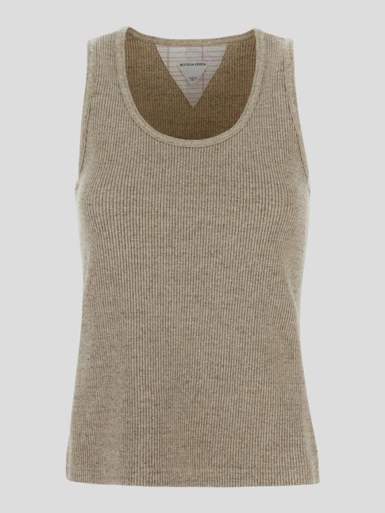 25SS 보테가베네타 민소매 티셔츠 789616 V4N402613 Beige