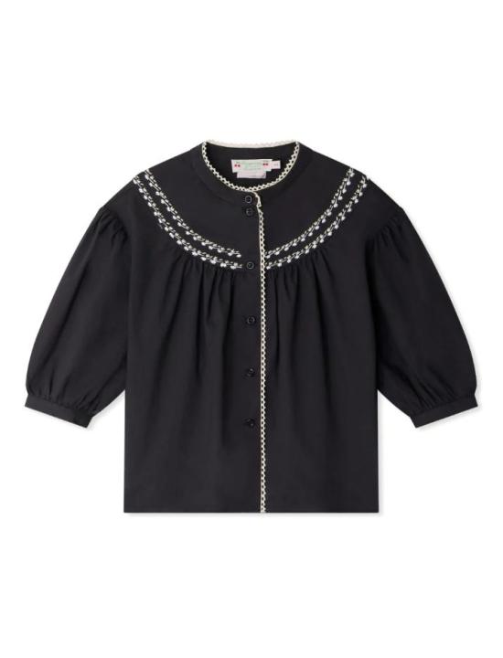 25SS [키즈] 봉쁘앙 셔츠 S05GBLW00027 099A Black