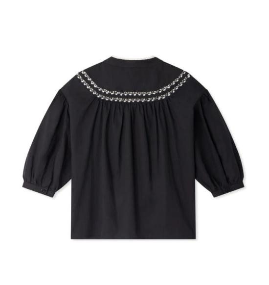 25SS [키즈] 봉쁘앙 셔츠 S05GBLW00027 099A Black - BONPOINT