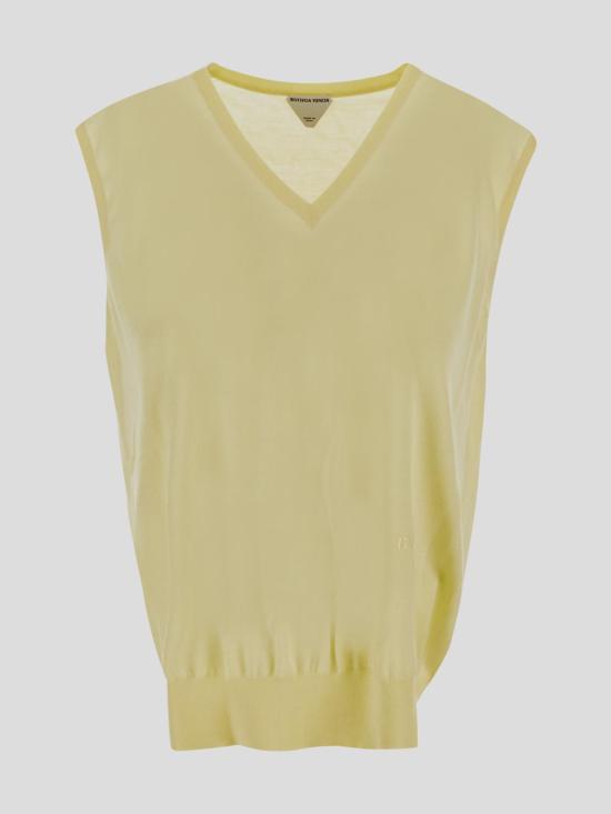 25SS 보테가베네타 니트 베스트 799429 V4B701500 Daffodyl