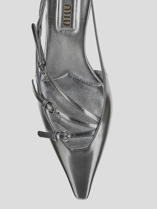 25SS 미우미우 힐/펌프스 5I013E H4FF0118 Silver - MIU MIU