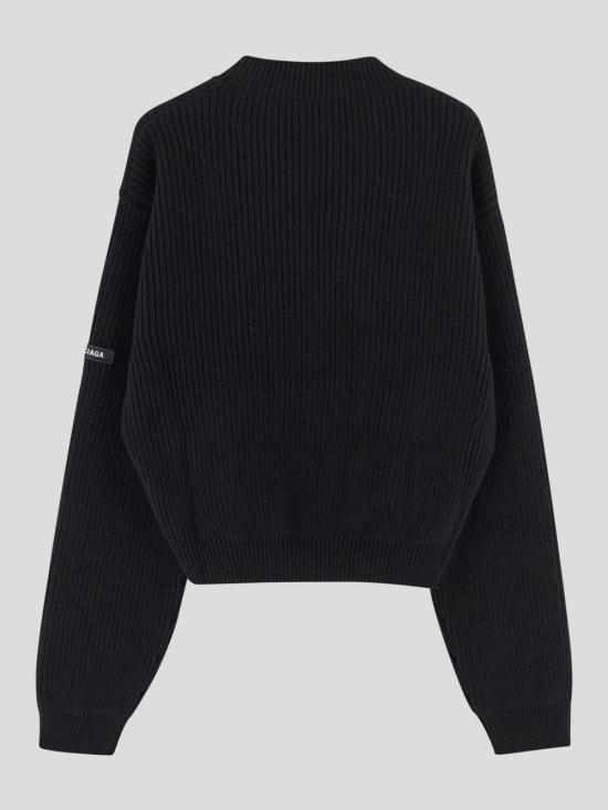 25SS 발렌시아가 긴팔 티셔츠 808444 T17031000 Black - BALENCIAGA