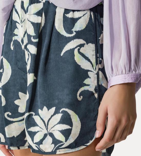  포르테포르테 숏팬츠 Forte Forte Lily 버뮤다 쇼츠 블루 멀티 - FORTE FORTE