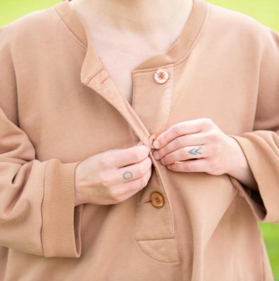  Loam 스웨터 롬 리플레니시 헨리 스웨트셔츠 허스크 - OTHER BRANDS