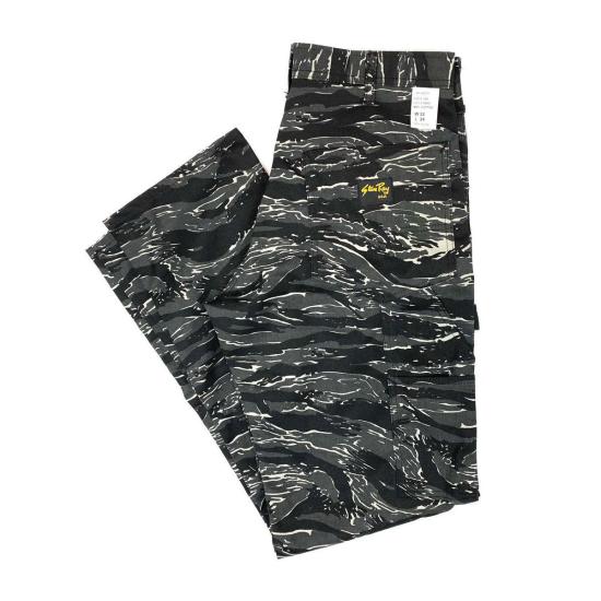  스탠 레이 스트레이트 팬츠 스탠레이 오리지널 페인터  타이거 스트라이프 카모 - STAN RAY