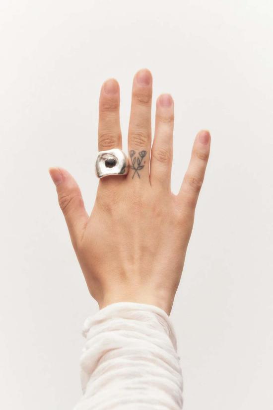  시무에로 반지 모마 링 스모키 쿼츠 - SIMUERO