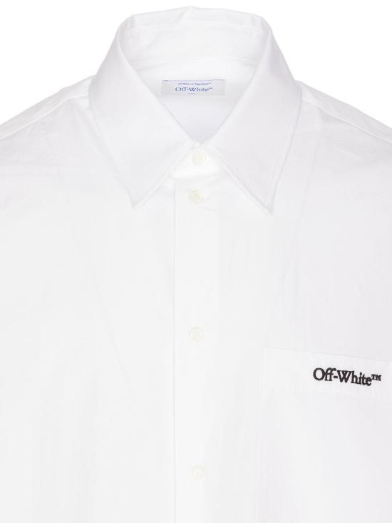  오프화이트 긴팔 셔츠 OMGE004S25FAB0020110 White - OFF WHITE