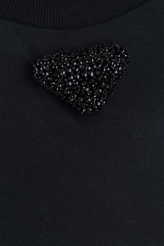 25SS 프라다 반팔 티셔츠 35838R16DV F0002 Nero - PRADA