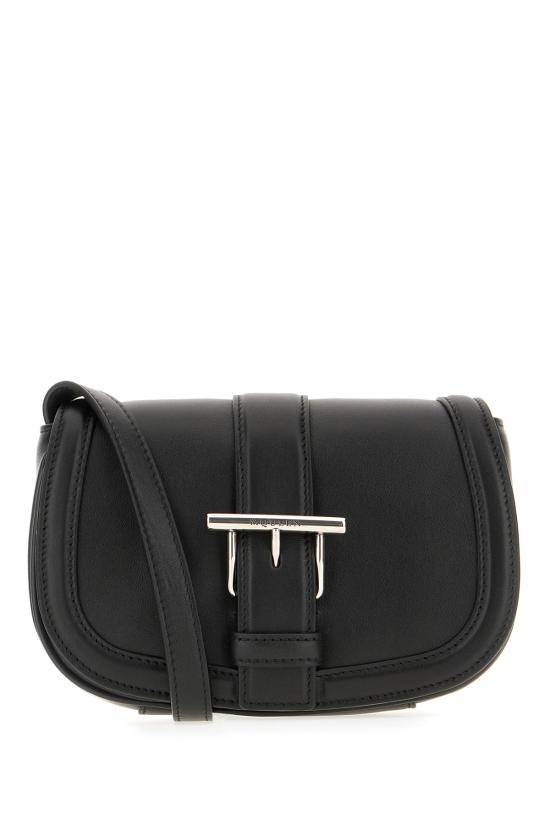 25SS 알렉산더 맥퀸 미니 T 바 사첼 크로스백 8271131MAAD 1000 BLACK SILVER
