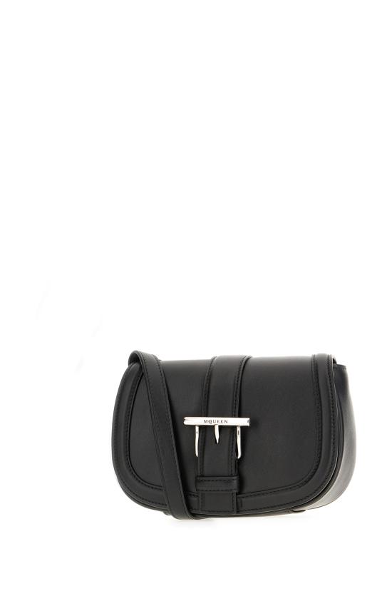 25SS 알렉산더 맥퀸 미니 T 바 사첼 크로스백 8271131MAAD 1000 BLACK SILVER - ALEXANDER MCQUEEN