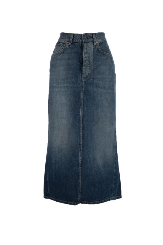 25SS 발렌시아가 데님 스커트 831715TSW71 4011 BLUE