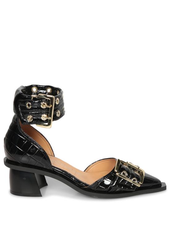 25FW 가니 힐/펌프스 S2802 099 Black