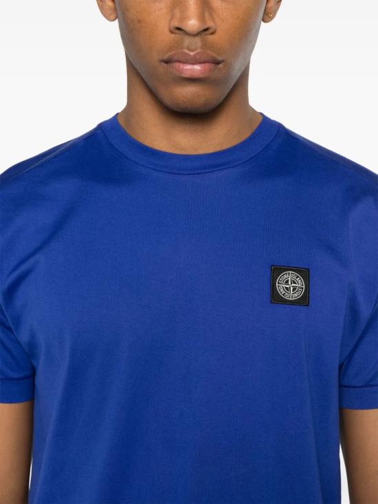 25SS 스톤 아일랜드 반팔 티셔츠 K1S152100039S0013V0022 BRIGHT BLUE DOM - STONE ISLAND