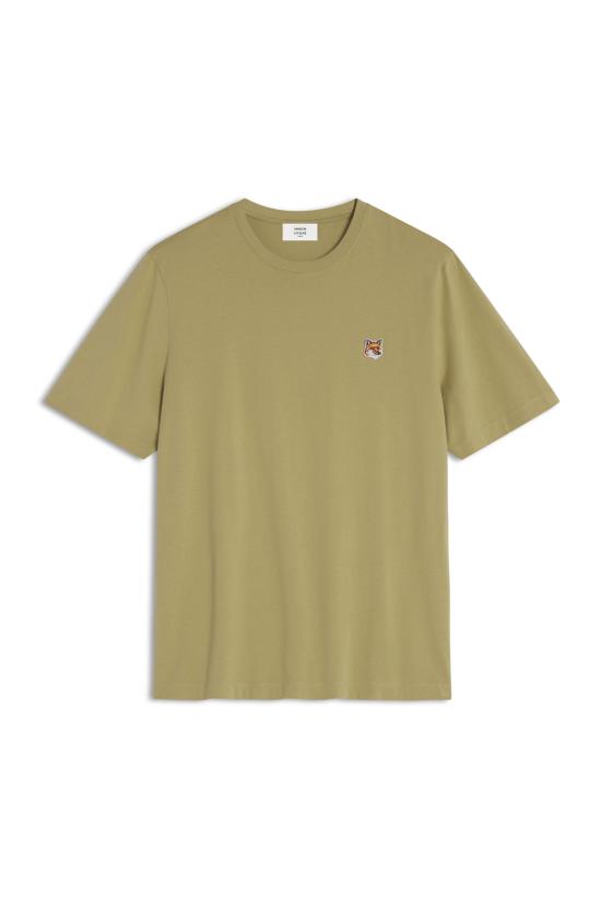  메종키츠네 폭스 헤드 패치 레귤러 티셔츠 LM00104KJ0008P357 CANVAS DOM